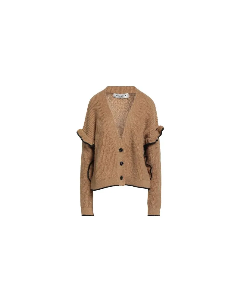 SHIRTAPORTER STRICKWAREN - Strickjackenauf YOOX.COM Kamel