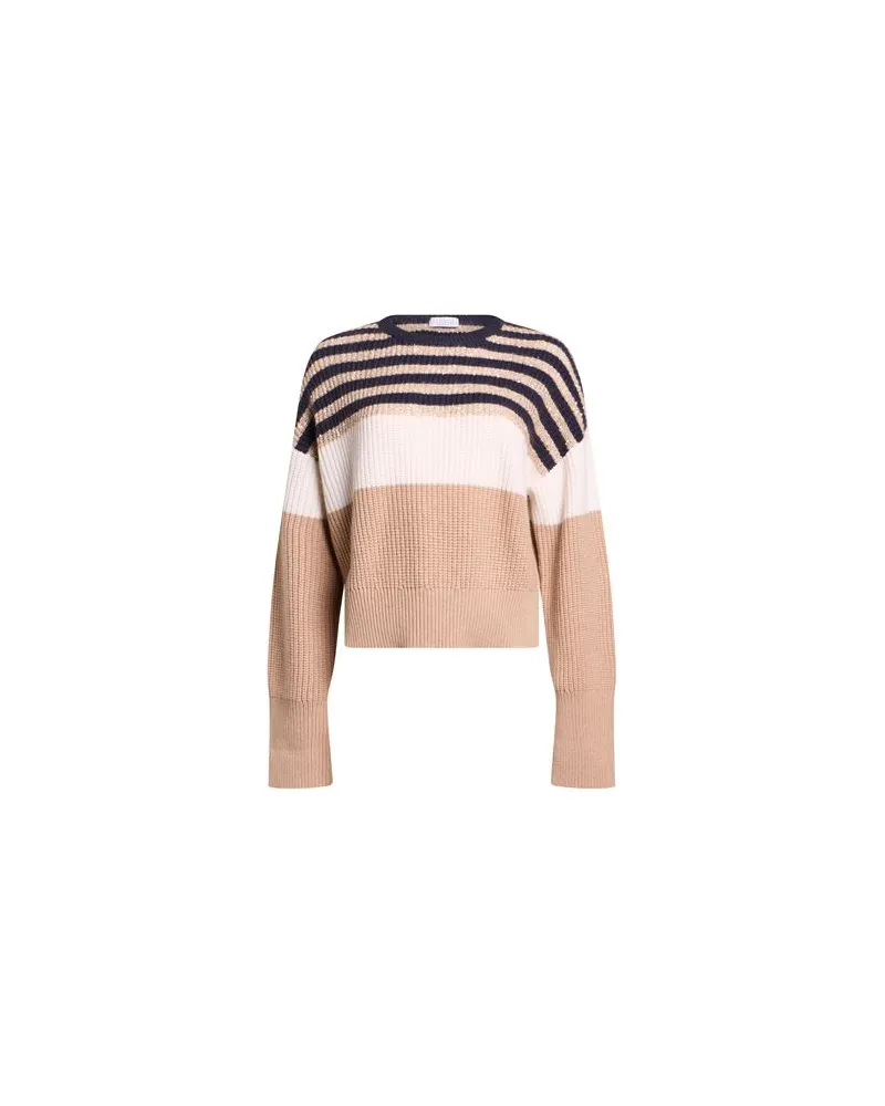 Brunello Cucinelli STRICKWAREN - Pulloverauf YOOX.COM Beige