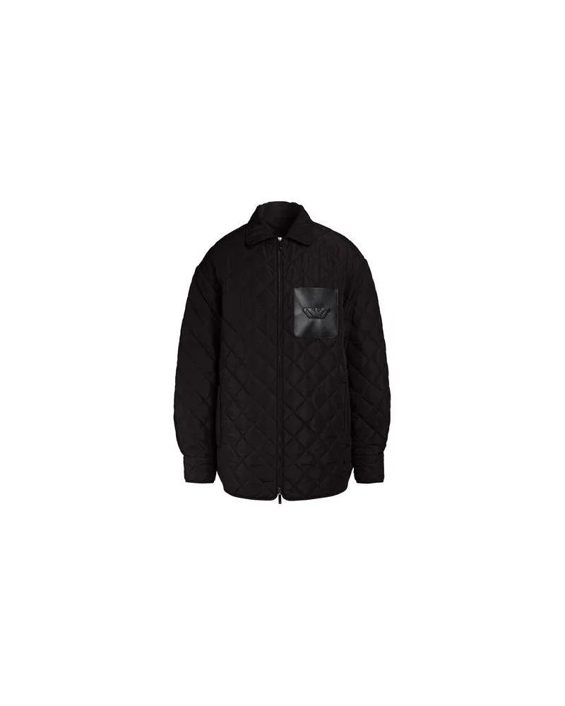 Emporio Armani JACKEN & MÄNTEL - Pufferjacken & Daunenjackenauf YOOX.COM Schwarz