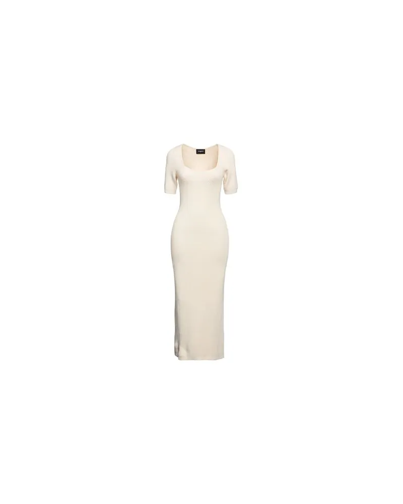The Kooples KLEIDER - Midi-Kleiderauf YOOX.COM Cremeweiß