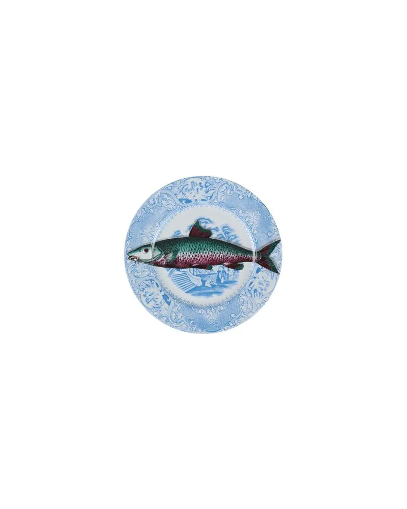 Fornasetti Piscibus n°3 - DEKORATIONEN - Dekotellerauf YOOX.COM Azurblau