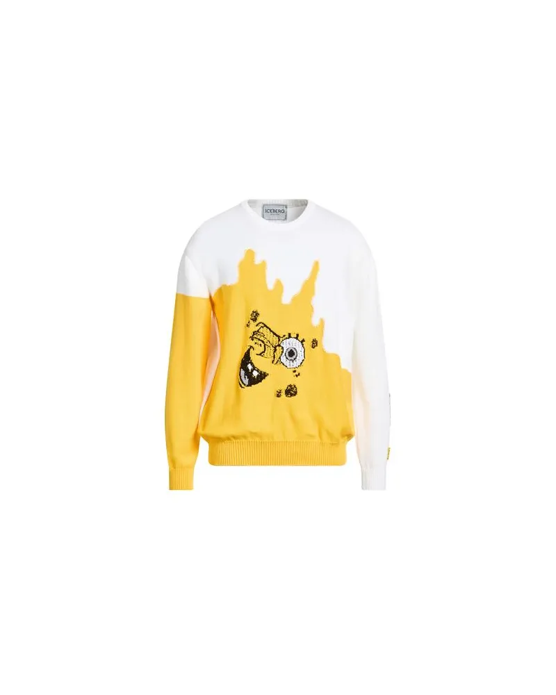 Iceberg MAGLIA GIROCOLLO X SPONGEBOB  - STRICKWAREN - Pulloverauf YOOX.COM Gelb
