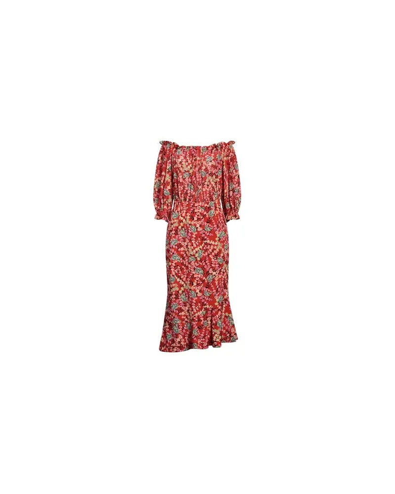 Saloni KLEIDER - Midi-Kleiderauf YOOX.COM Rot