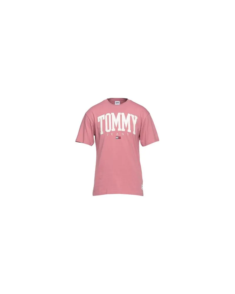 Tommy Hilfiger ABO TJM COLLEGIATE T-SHIRT   - TOPS - T-shirtsauf YOOX.COM Antikrosa