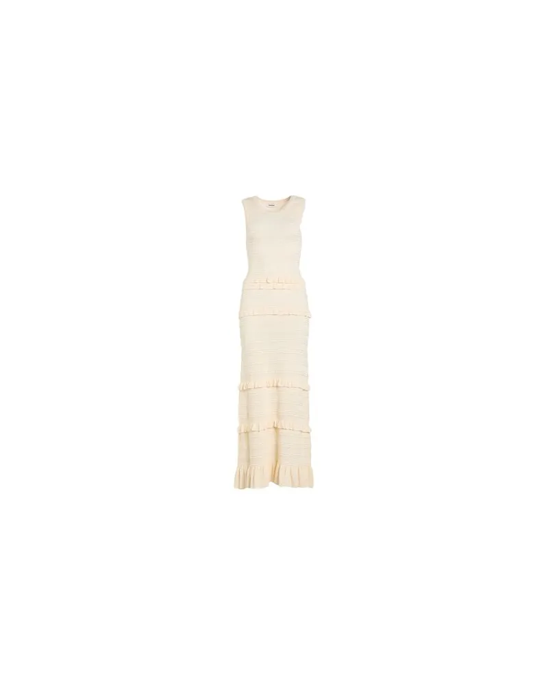 Sandro KLEIDER - Maxi-Kleiderauf YOOX.COM Cremeweiß