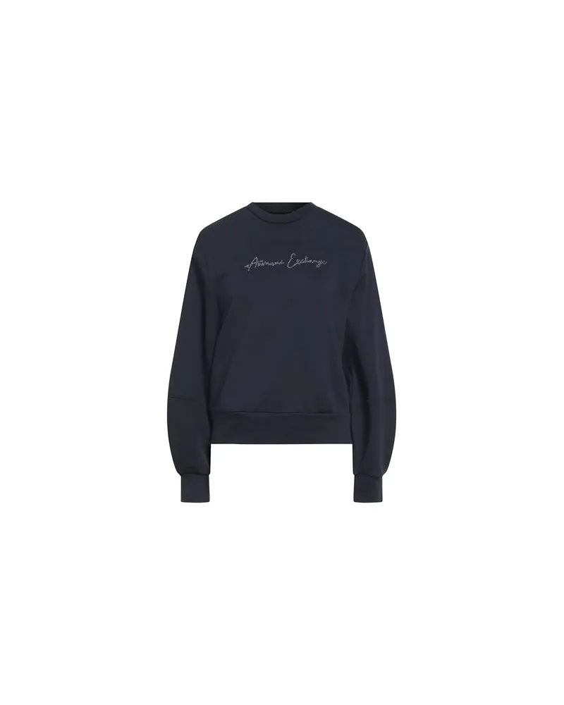 Armani Exchange TOPS - Sweatshirtsauf YOOX.COM Marineblau