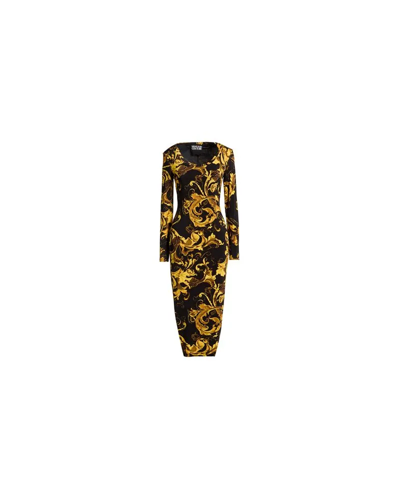 Versace Jeans KLEIDER - Midi-Kleiderauf YOOX.COM Schwarz
