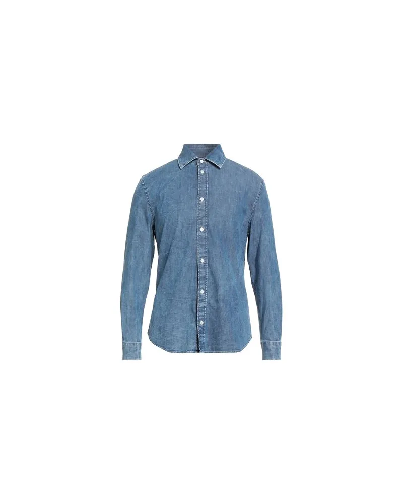 Dondup TOPS - Jeanshemdenauf YOOX.COM Blau