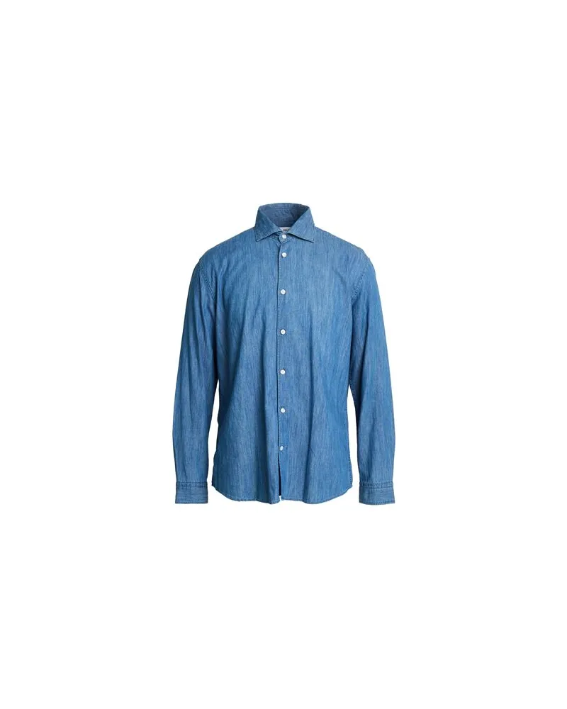 Selected Homme TOPS - Jeanshemdenauf YOOX.COM Blau