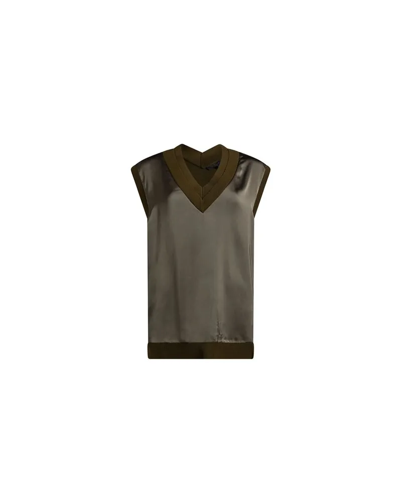 AllSaints STRICKWAREN - Pulloverauf YOOX.COM Militärgrün