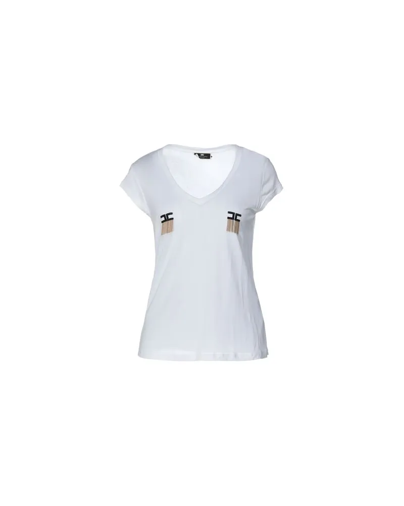 Elisabetta Franchi TOPS - T-shirtsauf YOOX.COM Weiß