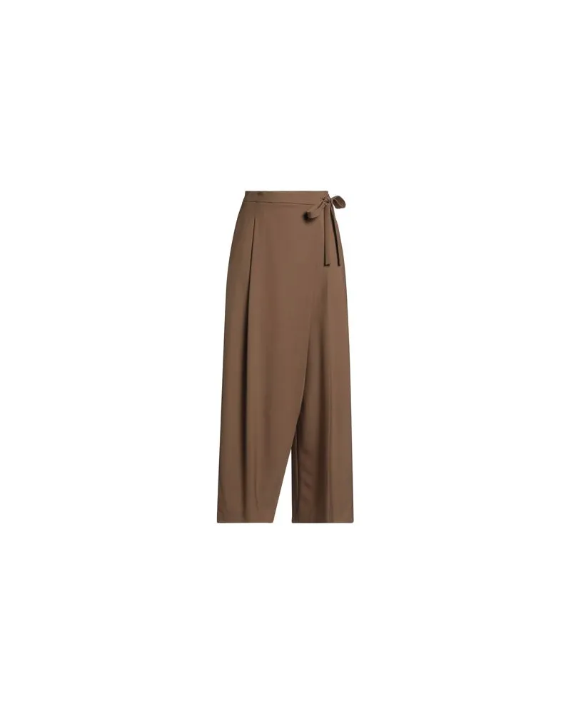 ALYSI CHOCOLAT - HOSEN & RÖCKE - Hosenauf YOOX.COM Braun