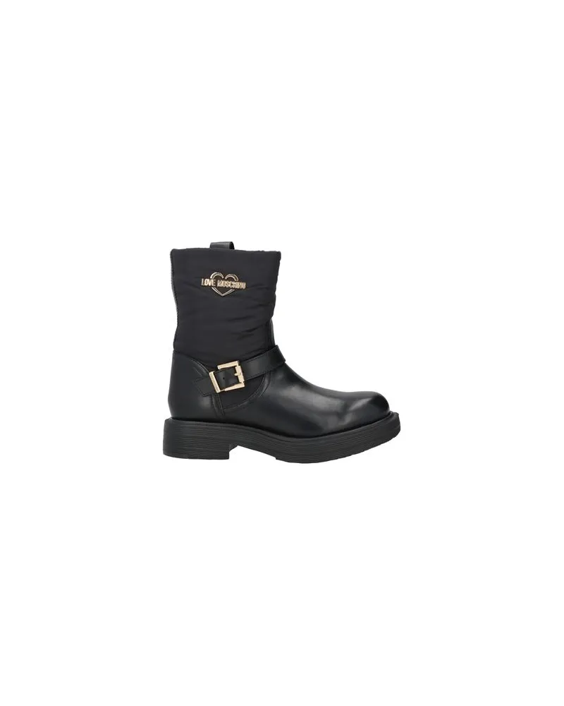 Moschino SCHUHE - Stiefelettenauf YOOX.COM Schwarz