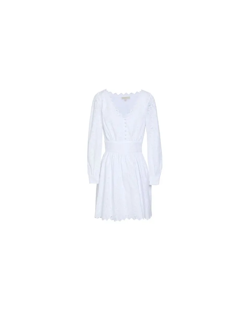 Michael Kors PALM EYELET FIT FLARE DRS  - KLEIDER - Mini-Kleiderauf YOOX.COM Weiß