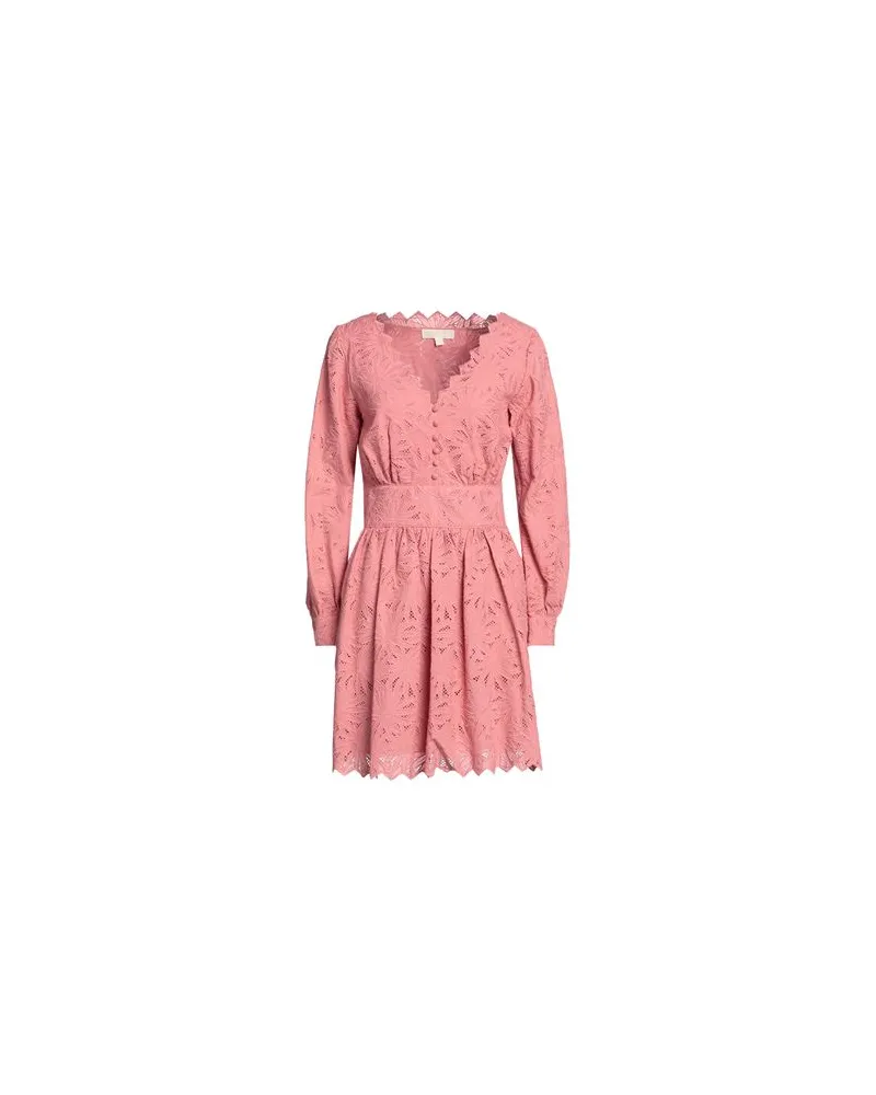 Michael Kors PALM EYELET FIT FLARE DRS  - KLEIDER - Mini-Kleiderauf YOOX.COM Antikrosa