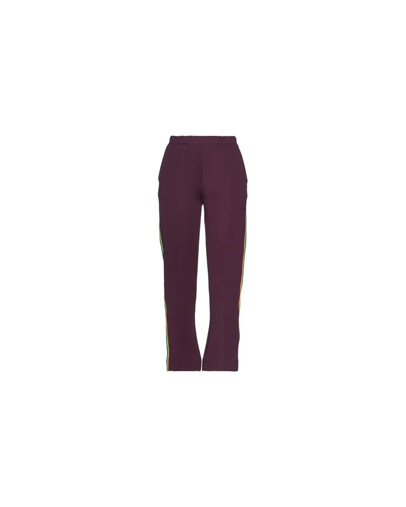 Être Cécile EC RIB CROP TRACK PANTS  - HOSEN & RÖCKE - Hosenauf YOOX.COM Pflaume