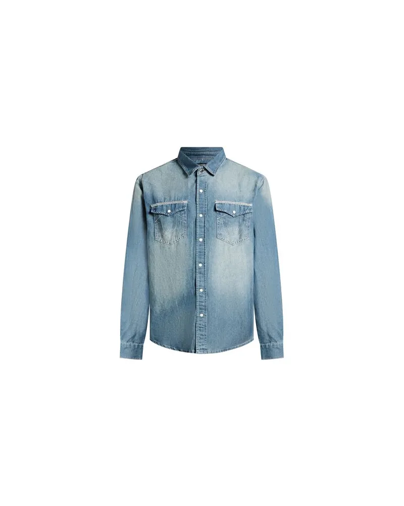 True Religion TOPS - Jeanshemdenauf YOOX.COM Blau