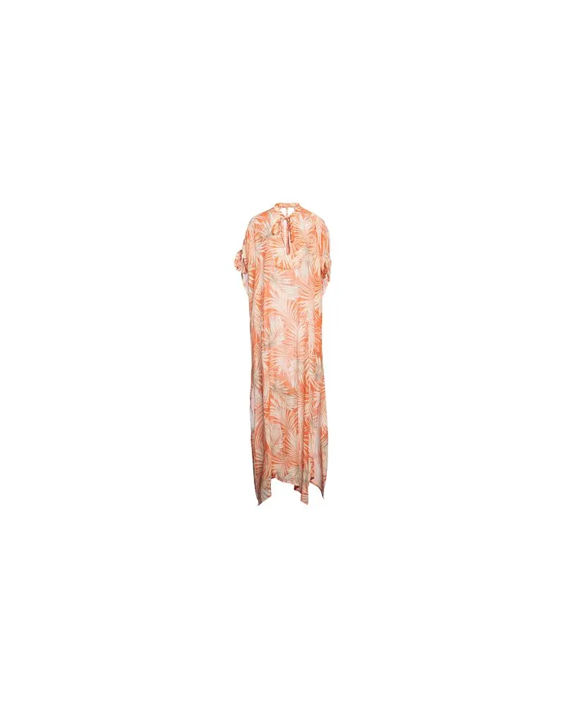 FISICO-Cristina Ferrari KLEIDER - Maxi-Kleiderauf YOOX.COM Orange