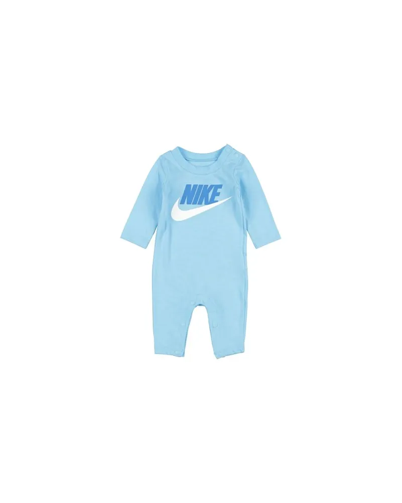 Nike NON-FOOTED HBR COVERALL  - NEUGEBORENE - Babystrampler & -Latzhoseauf YOOX.COM Himmelblau