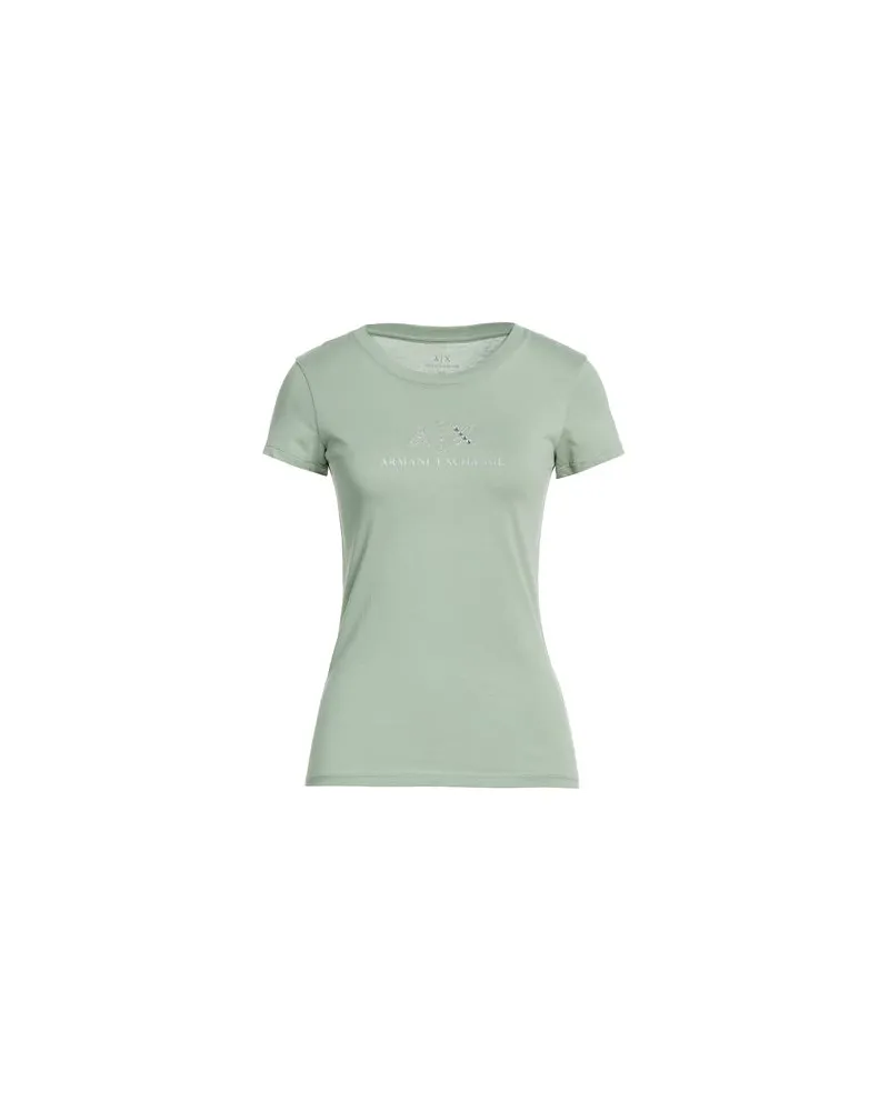 Armani Exchange TOPS - T-shirtsauf YOOX.COM Salbeigrün
