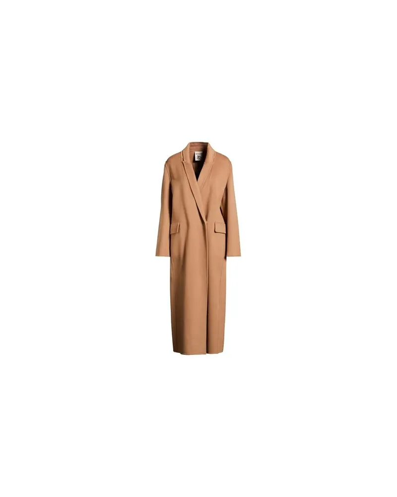 Semicouture JACKEN & MÄNTEL - Mäntelauf YOOX.COM Hellbraun