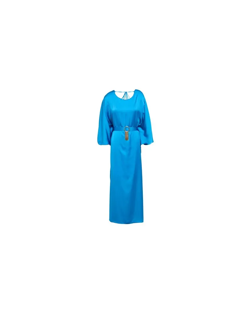 Simona Corsellini KLEIDER - Maxi-Kleiderauf YOOX.COM Azurblau