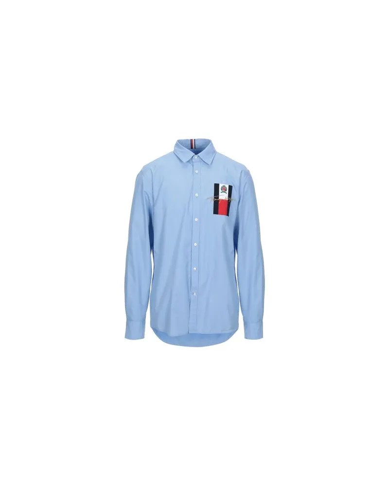Tommy Hilfiger TOPS - Hemdenauf YOOX.COM Himmelblau