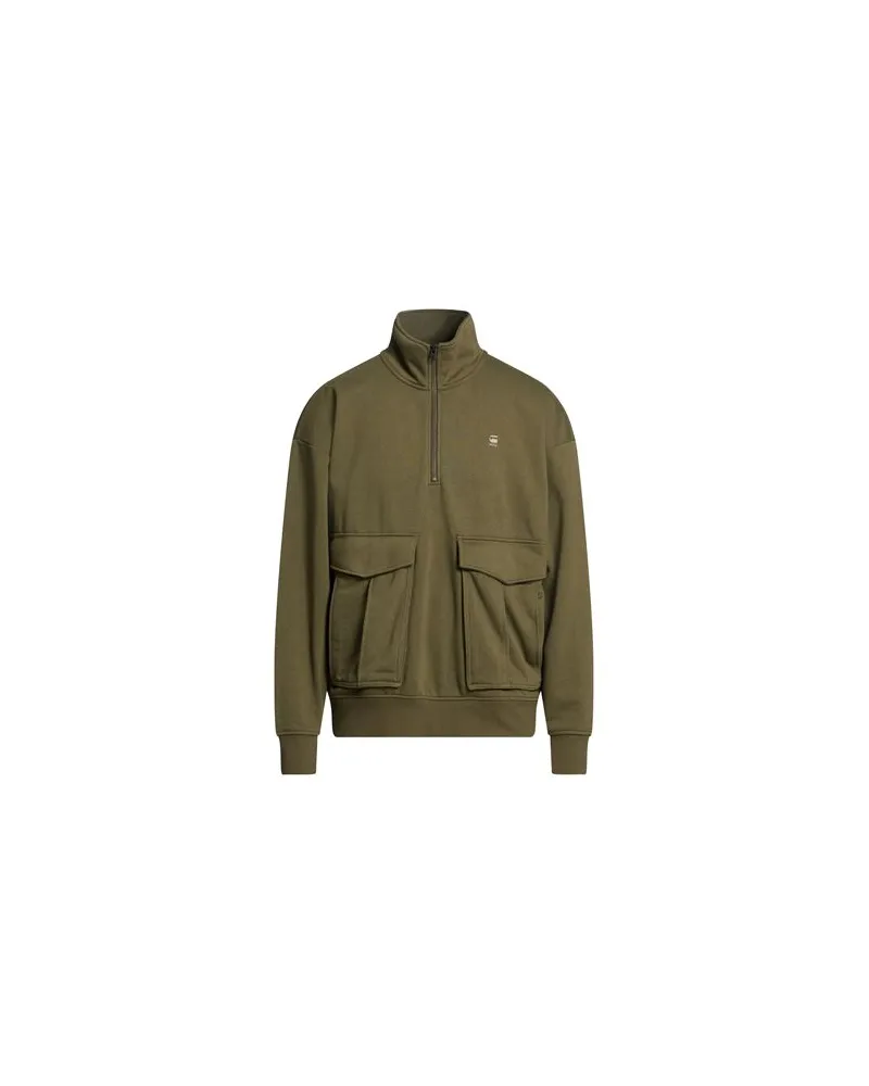 G-STAR RAW TOPS - Sweatshirtsauf YOOX.COM Militärgrün