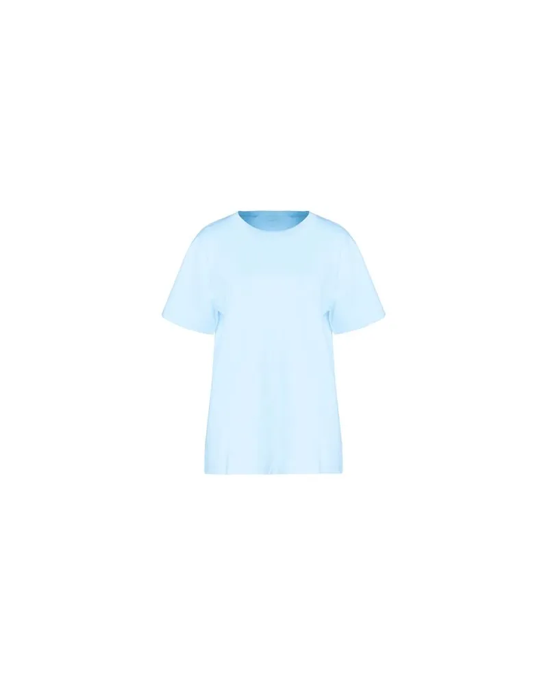 8 by Yoox PRINTED COTTON T-SHIRT - TOPS - T-shirtsauf YOOX.COM Himmelblau