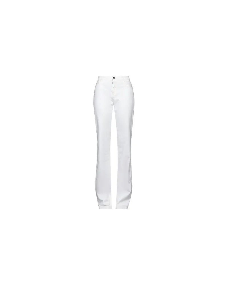 Raf Simons HOSEN & RÖCKE - Jeanshosenauf YOOX.COM Weiß