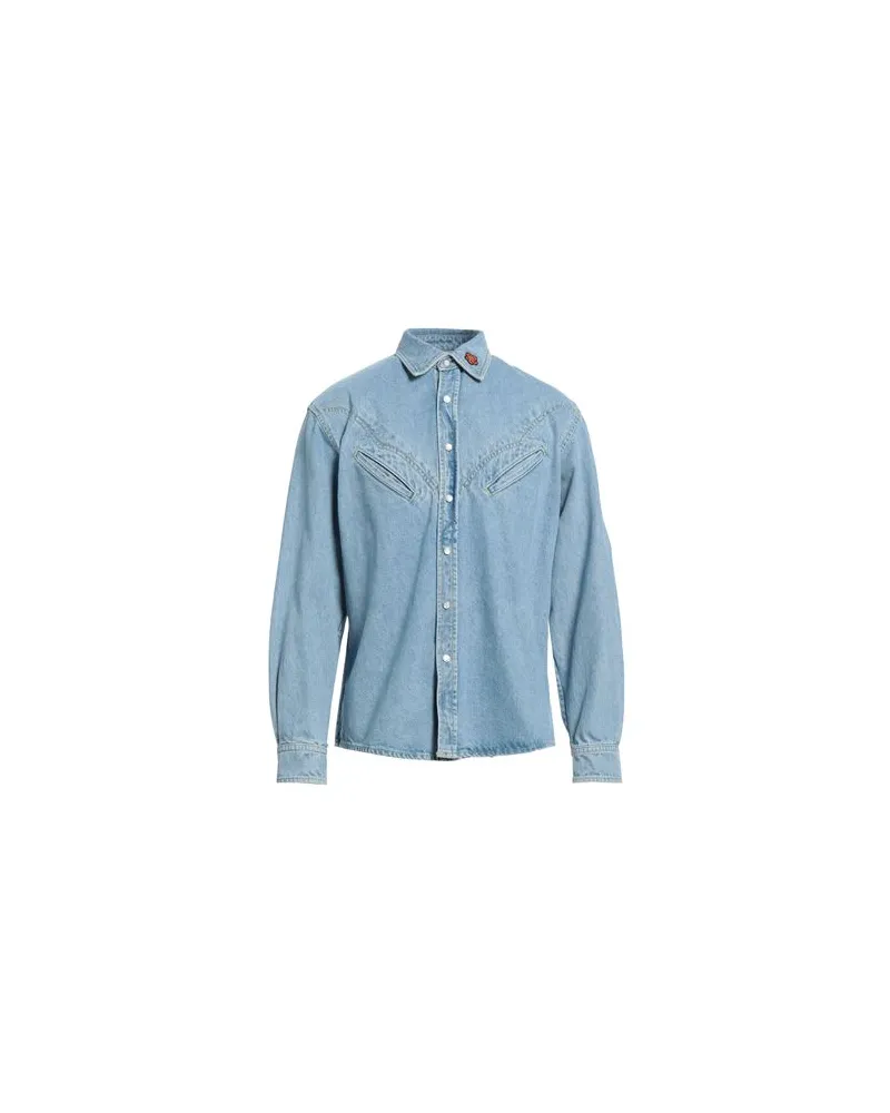 Kenzo TOPS - Jeanshemdenauf YOOX.COM Blau