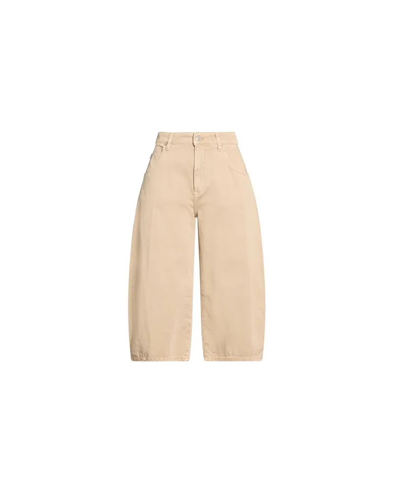 VICOLO HOSEN & RÖCKE - Jeansshortsauf YOOX.COM Beige