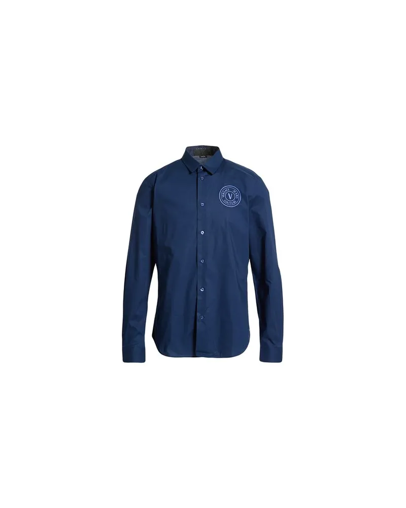 Versace Jeans TOPS - Hemdenauf YOOX.COM Marineblau