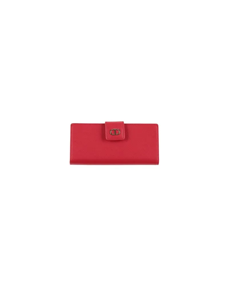 Twin-Set Kleinlederwaren - Brieftaschenauf YOOX.COM Rot