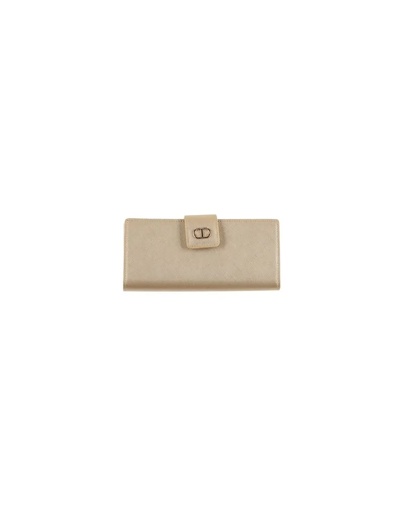 Twin-Set Kleinlederwaren - Brieftaschenauf YOOX.COM Gold