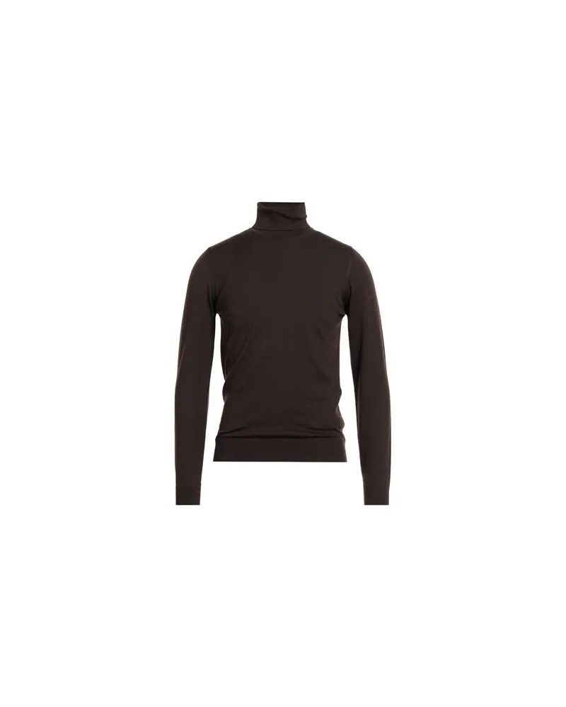 Alpha Studio STRICKWAREN - Rollkragenpulloverauf YOOX.COM Dunkelbraun