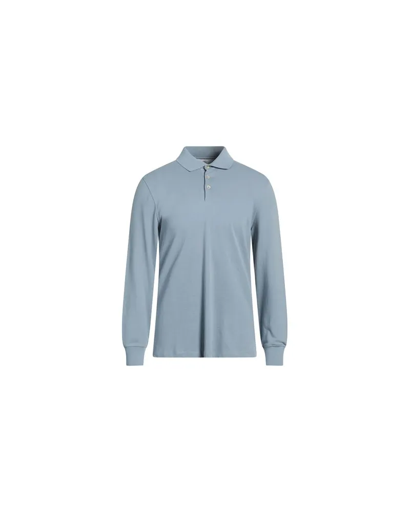 Brunello Cucinelli TOPS - Poloshirtsauf YOOX.COM Hellblau