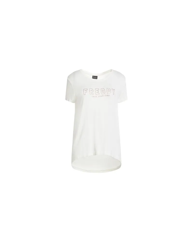 Freddy TOPS - T-shirtsauf YOOX.COM Cremeweiß