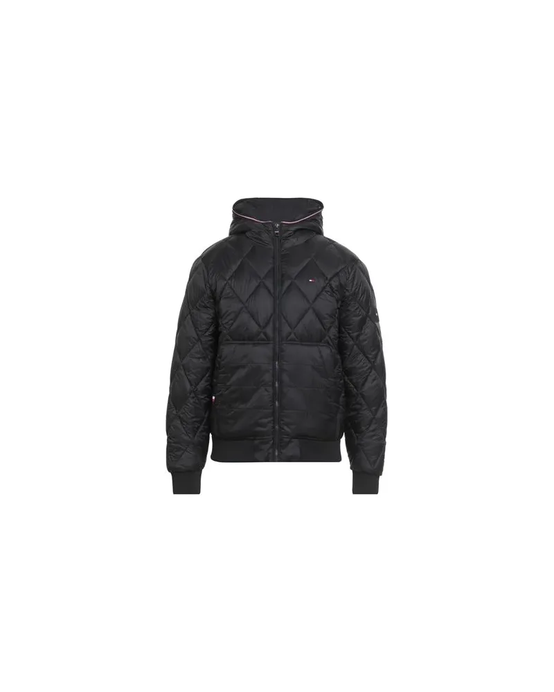 Tommy Hilfiger JACKEN & MÄNTEL - Pufferjacken & Daunenjackenauf YOOX.COM Schwarz