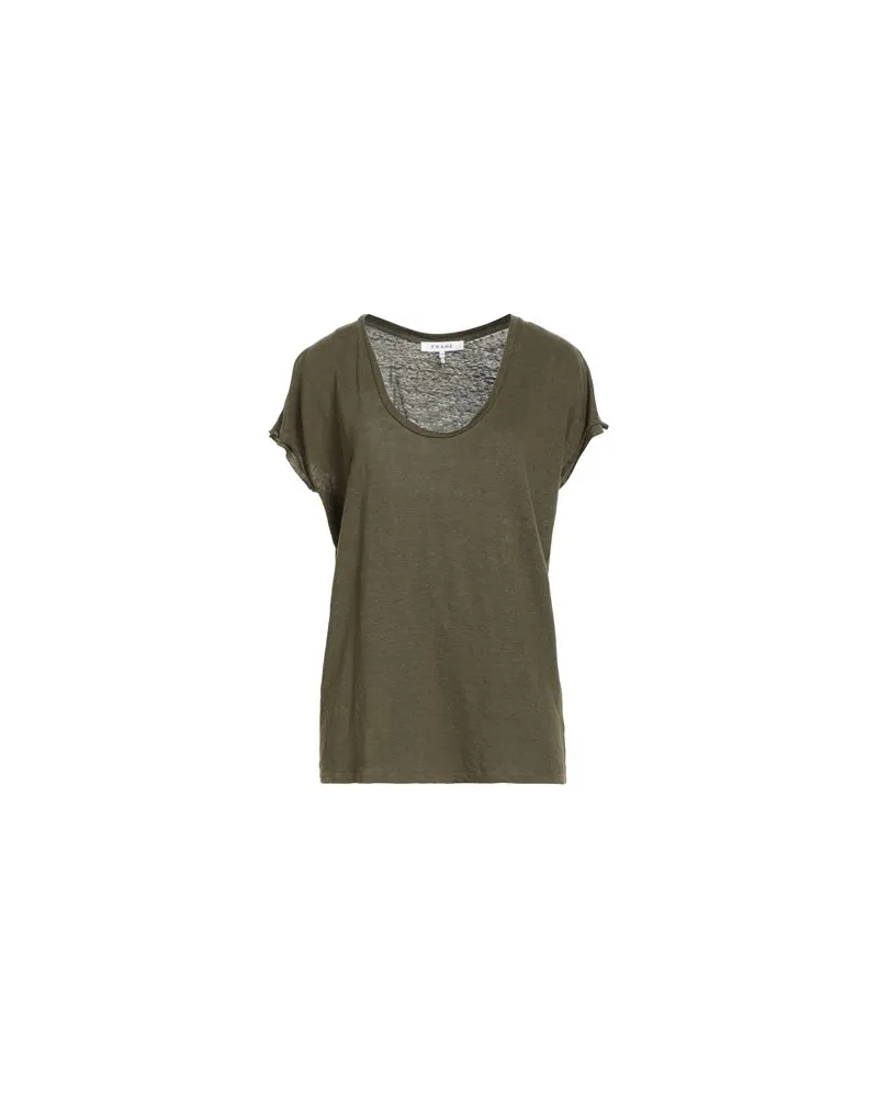Frame Denim TOPS - T-shirtsauf YOOX.COM Militärgrün