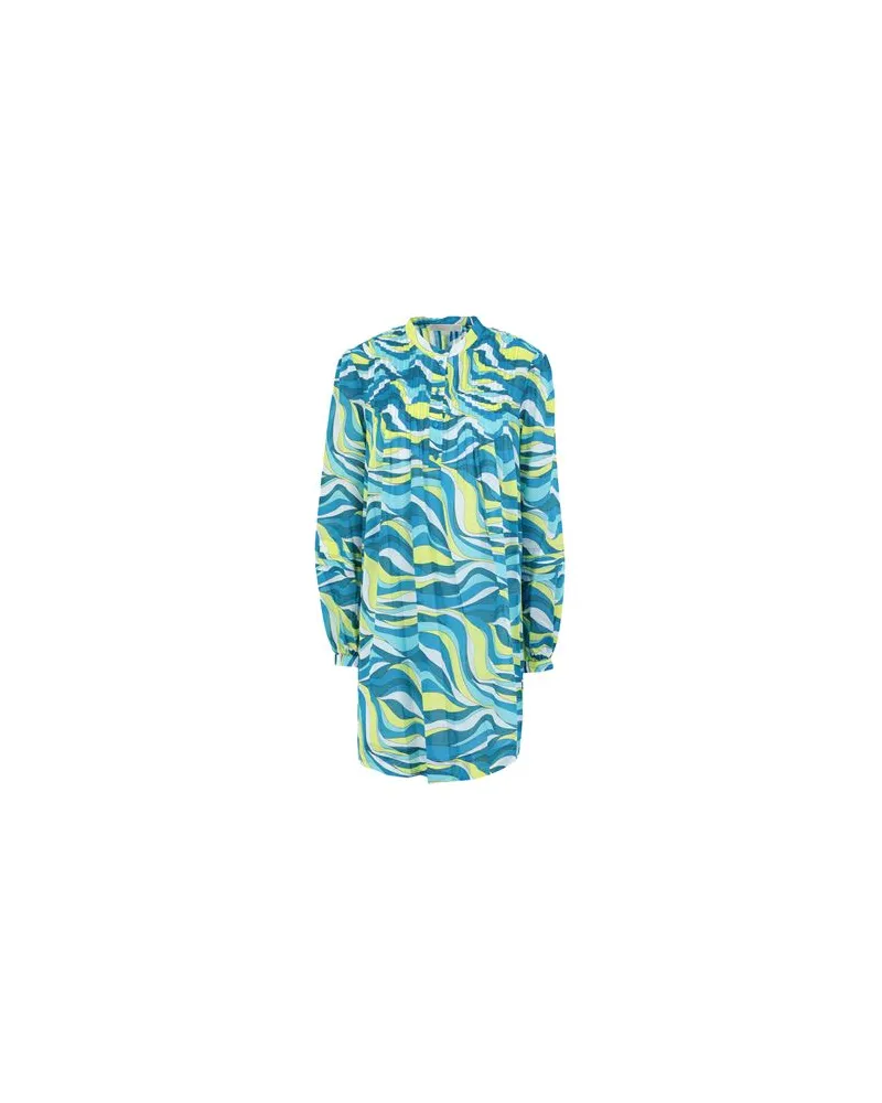 Michael Kors 60S SWIRL MINI SHFT DRESS   - KLEIDER - Mini-Kleiderauf YOOX.COM Azurblau