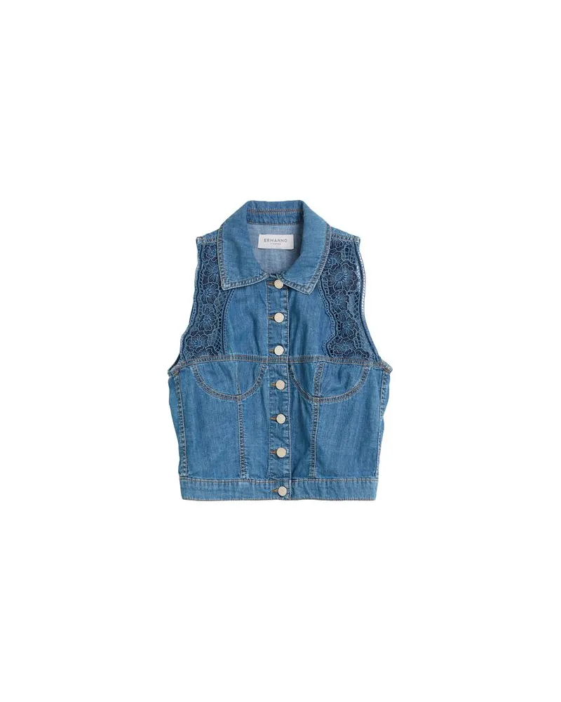 Ermanno Scervino JACKEN & MÄNTEL - Jeansjacken/Mäntelauf YOOX.COM Blau