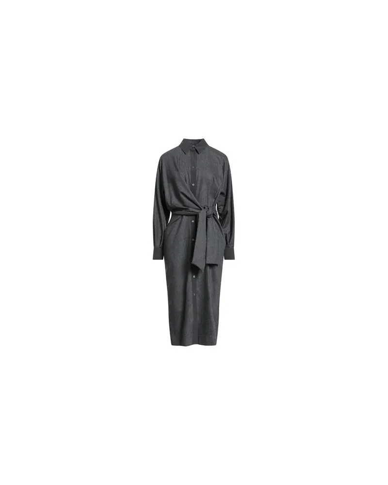 AGNONA KLEIDER - Midi-Kleiderauf YOOX.COM Braungrau
