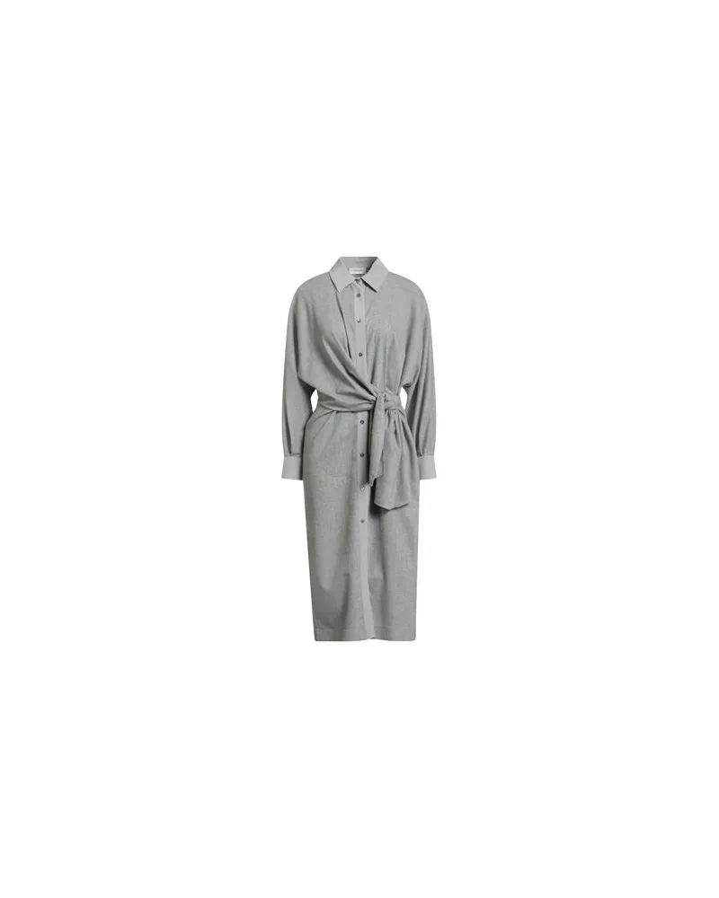 AGNONA KLEIDER - Midi-Kleiderauf YOOX.COM Grau