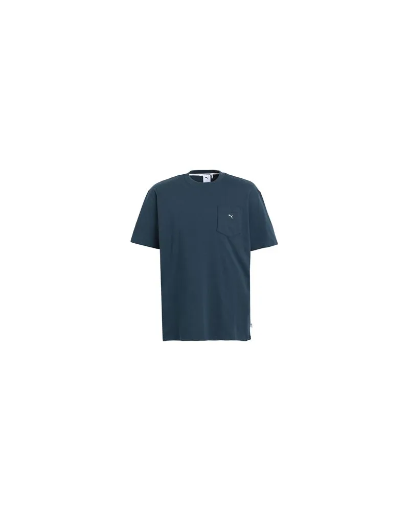 Puma MMQ Pocket Tee  - MMQ Pocket Tee - TOPS - T-shirtsauf YOOX.COM Taubenblau