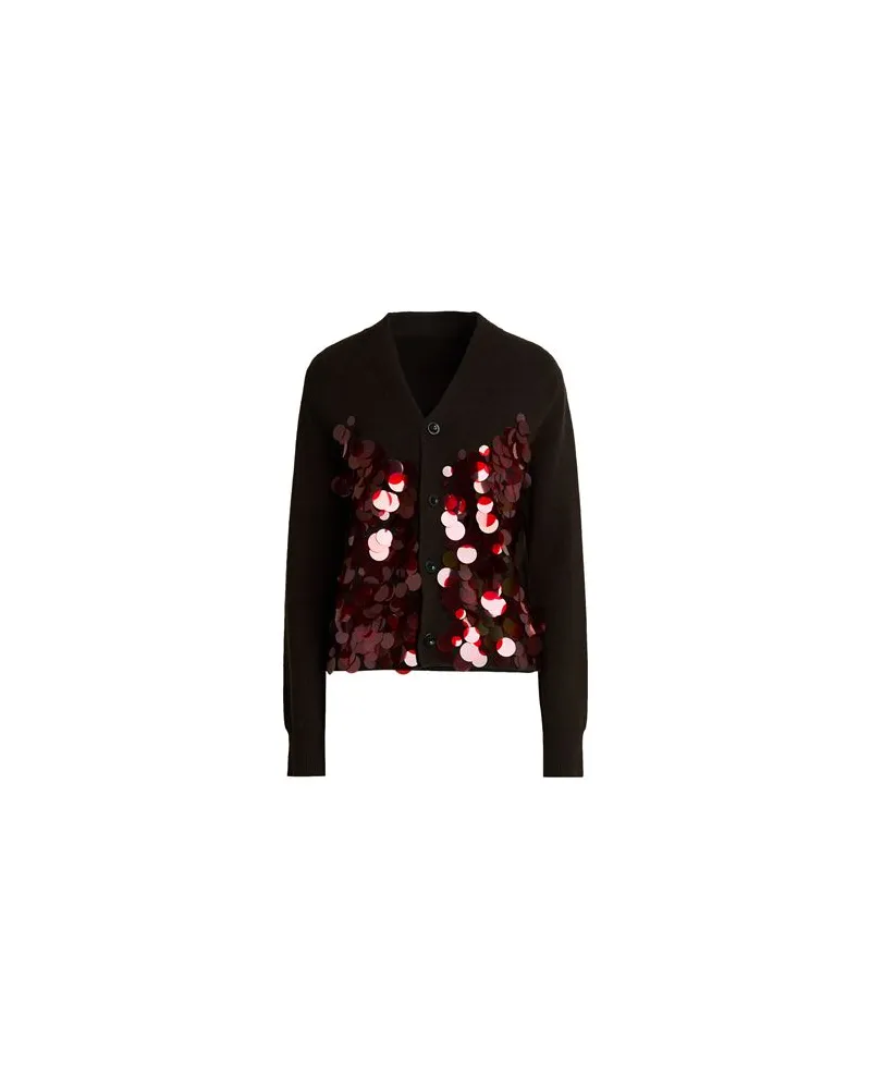 Sacai STRICKWAREN - Strickjackenauf YOOX.COM Dunkelbraun