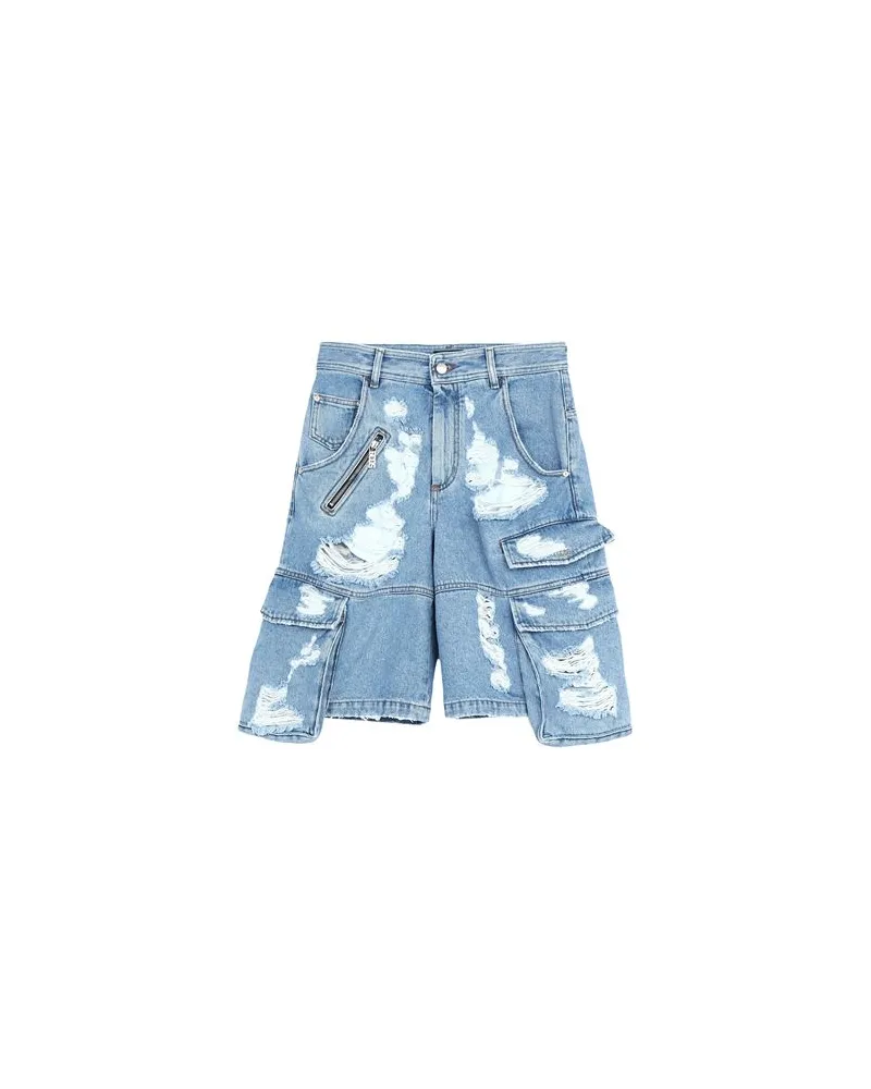 GCDS HOSEN & RÖCKE - Jeansshortsauf YOOX.COM Blau