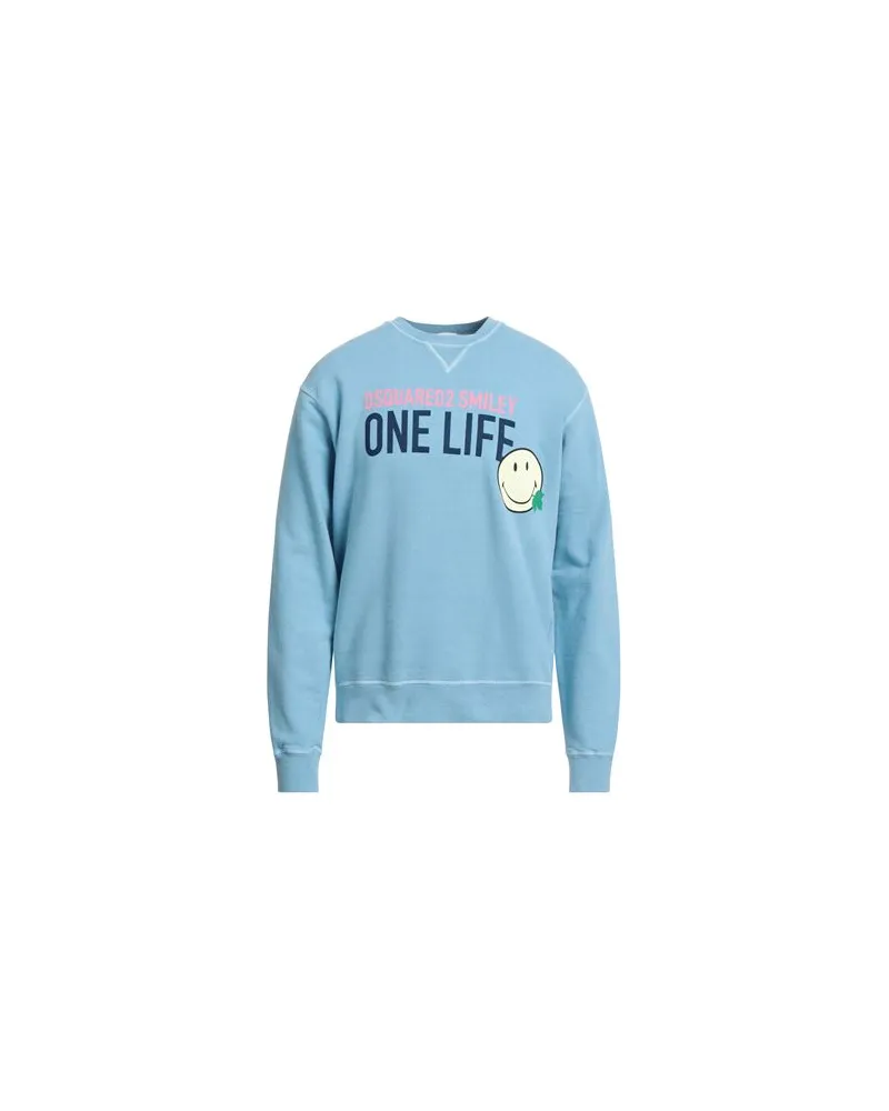 Dsquared2 TOPS - Sweatshirtsauf YOOX.COM Azurblau