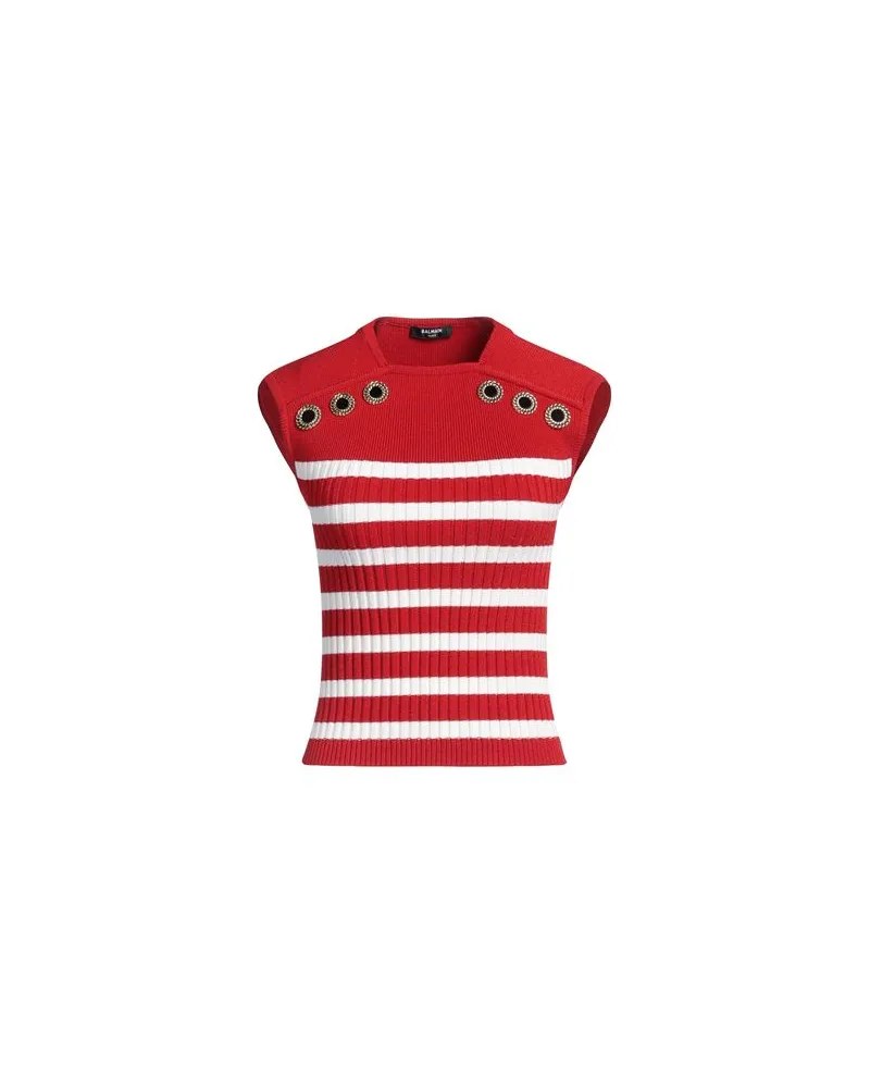 Balmain STRICKWAREN - Pulloverauf YOOX.COM Rot