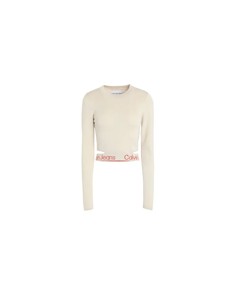 Calvin Klein STRICKWAREN - Pulloverauf YOOX.COM Beige